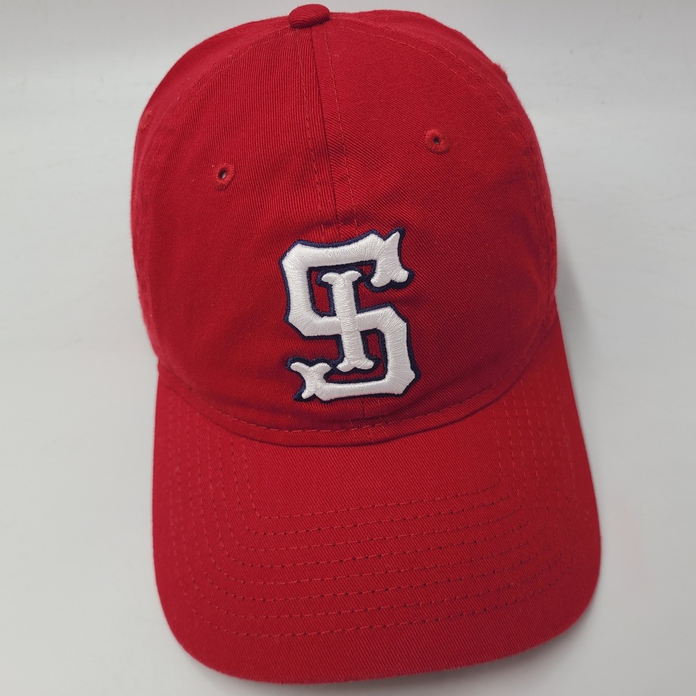 Spokane Indians Hat Strapback New Era 9Twenty Red White MLB Baseball Logo Men